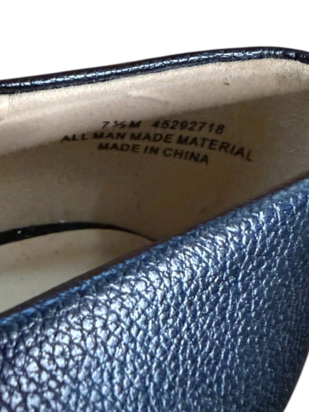 Women's Black Faux Leather Bow Accent Ballet Flats Size 7.5 - Picture 12 of 12